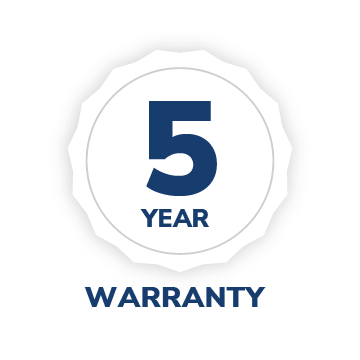 5 Year Warranty