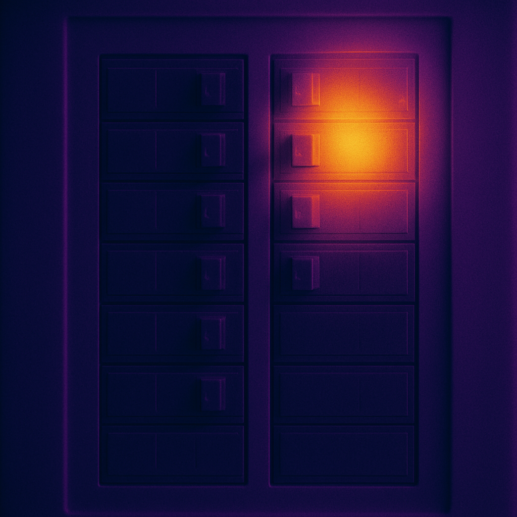 infrared photo of circuit breaker