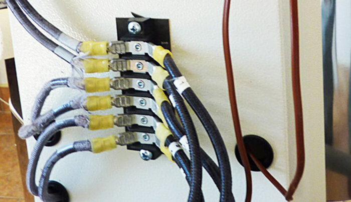 reattach power wires