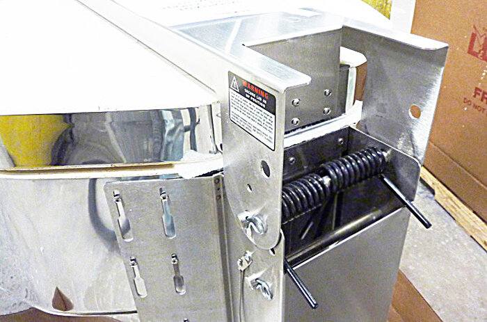 assembly hinge shut