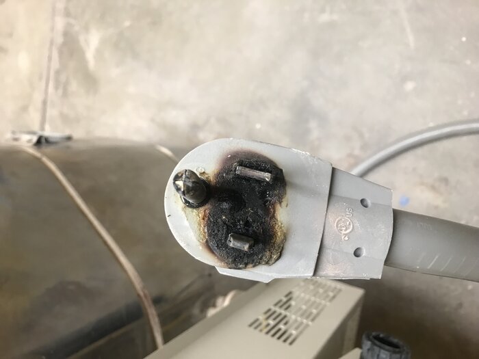 damaged plug