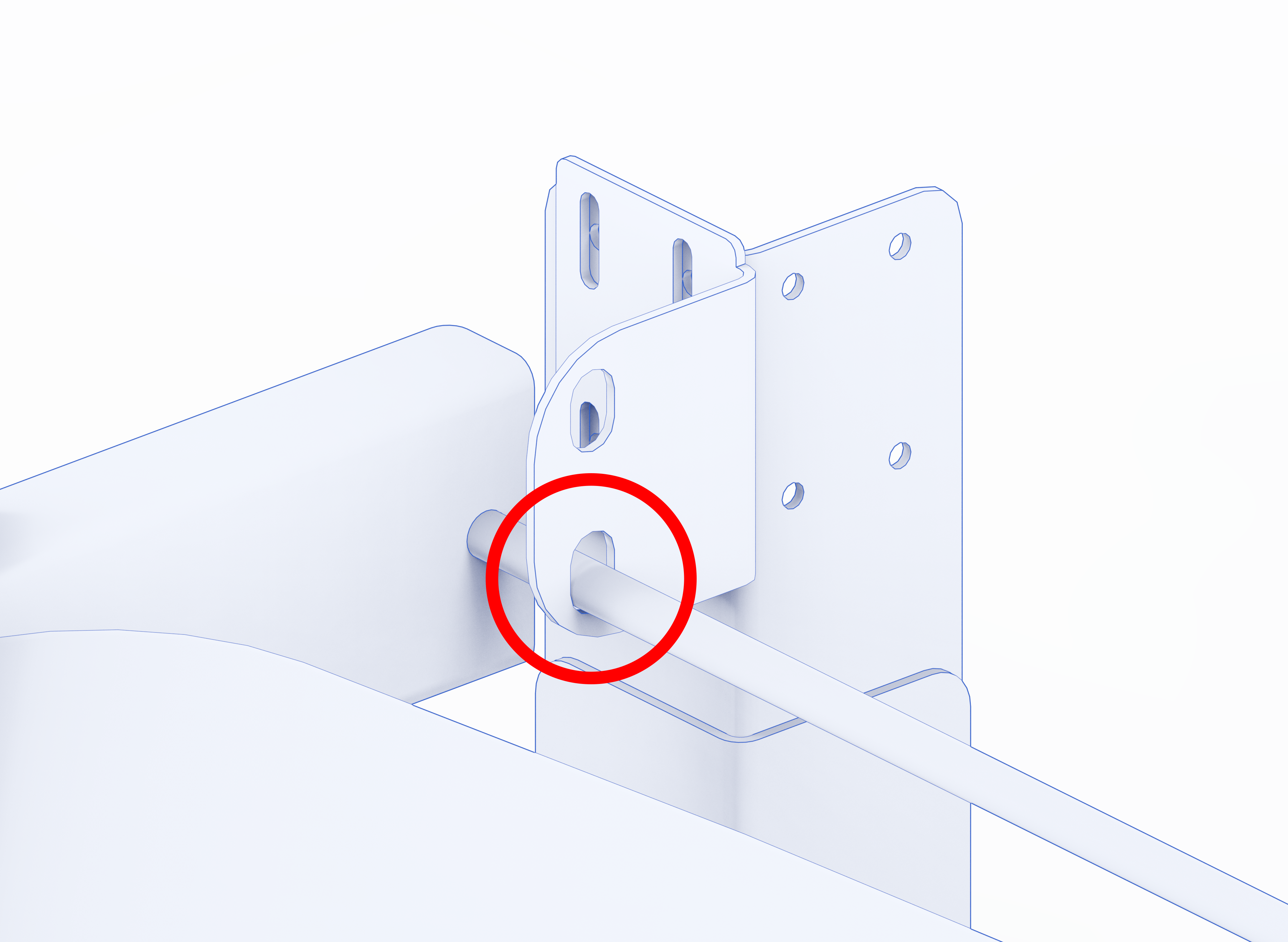 Hinge Bar Bracket slotted hole