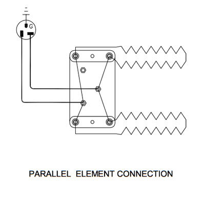 Parallel element connection