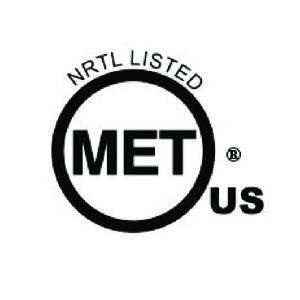 Listed to UL499 by MET-US standards