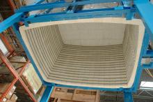 Inside a Bell-Lift Kiln